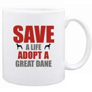  New  Save A Life , Adopt A Great Dane  Mug Dog