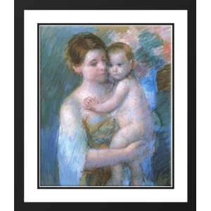  Cassatt, Mary, 28x34 Framed and Double Matted Mother 