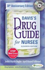Daviss Drug Guide for Nurses, (0803619111), Judi Deglin, Textbooks 