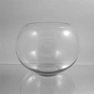  12x10 Bubble Bowl Glass Vase   Case of 2