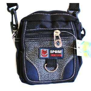 Small Canvas Black Pouch Waist Belt Shoulder Bag Spcial Discount Sale 