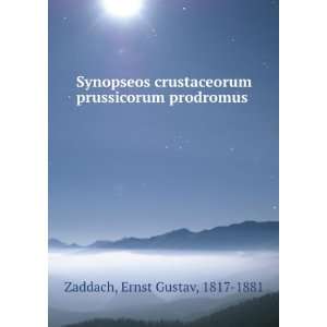   prussicorum prodromus Ernst Gustav, 1817 1881 Zaddach Books