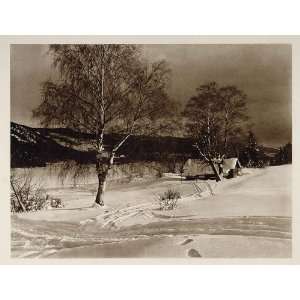  1931 Slidrefjord Norway Photogravure Winter Hielscher 