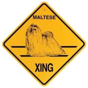  Xing Sign Maltese Plastic 10.5 x 10.5 inches Patio, Lawn 