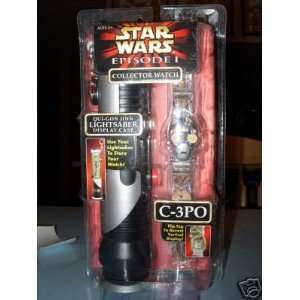  C3PO Watch in Lightsaber case Toys & Games