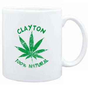  Mug White  Clayton 100% Natural  Male Names Sports 