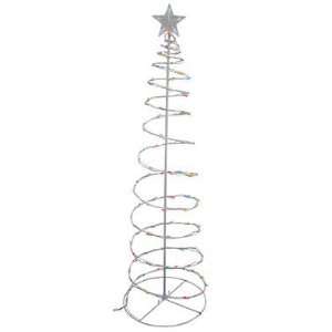   Tree White 6  Tall White Wire 100 Multi LED Lights