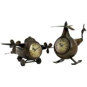  Set of 2 Lindbergh Aviation Clocks