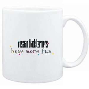  Mug White Russian Black Terriers have more fun Dogs 