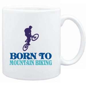  Mug White  BORN TO Mountain Biking  Sports Sports 