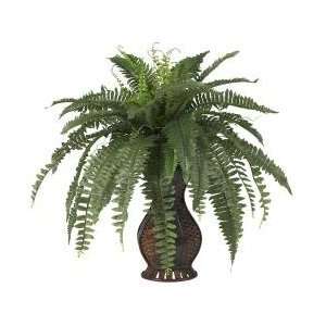  Boston Fern with Urn Silk Plant   Nearly Natural   6629 