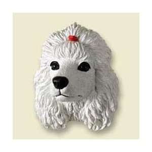 White Poodle Magnet 