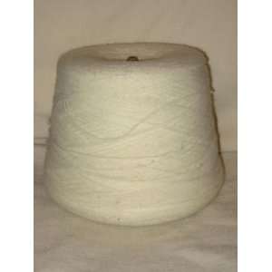 Vintage Knitting Machine Yarn   Off White   Large 1.14 Pounds Spool 2 