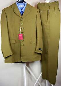 BNWT Mens Il Canto Italian Green Suit Pants 44L/W36L  