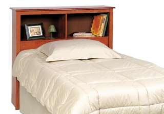 Twin Size Bed Storage Shelf Headboard   Cherry NEW  