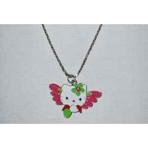Pink & White with Angel Wings Childrens Girls Jewelry Hello Kitty 