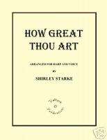 HOW GREAT THOU ART Sheet Music, Hymn for Harp and Voice  