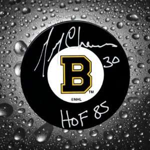  Gerry Cheevers Boston Bruins Autographed Puck Sports 