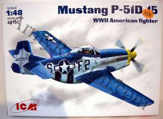 Scale 148 Airplane Model Kit P 51 Mustang P 51D 15 WWII American 