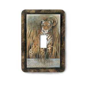 African Leopard Decorative Steel Switchplate Cover