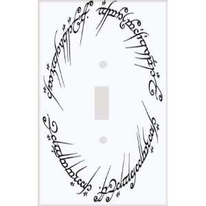 Elvish Writing Decorative Switchplate Cover