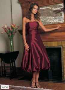 NWT Strapless Wine colored Dress  