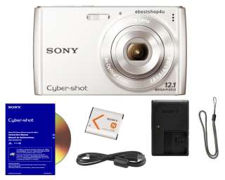 Sony Cybershot DSC W510 12.1MP Digital Camera 2.7” LCD Silver+3 