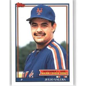 com 1991 Topps Debut 90 #158 Julio Valera   New York Mets (MLB Debut 