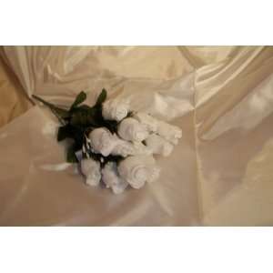  Artificial White Roses Toys & Games