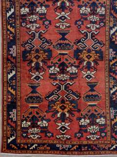 4x7 ANTIQUE PERSIAN MALAYER VASES WOOL AREA RUG CARPET  