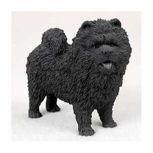  Chow Chow Dog Figurine   Black