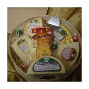 Authentic Artisan Cheese Wheel Gift Crate  Grocery 