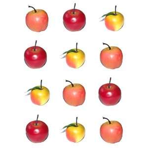  12 Pack Artificial Variety Mini Apple Apples   Plastic 
