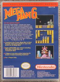   Mega Man NES Game Case Bundle, Mega Man 1 2 3 4 5 6 *NO GAMES*  