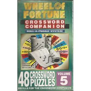 Wheel of Fortune Crossword Companion Roll a Puzzle System Refill (Vol 