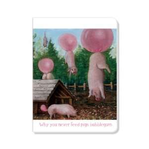 ECOeverywhere Why You Never Feed Pigs Bubblegum Journal, 160 Pages, 7 
