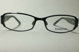 BEBE AMAZED BB5013 5013 JET EYEGLASSES AUTHENTIC 51  