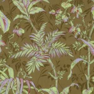 com MODA30156 14 Urban Couture, Various Green Leaves on Brown By Moda 