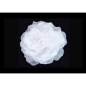   Special Collection Magnolia Hair Flower with Lace Petals S2133 Beauty