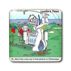 Londons Times Funny Medicine Cartoons   Golfing Doctor   Light Switch 
