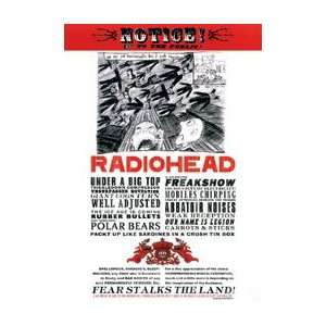  RADIOHEAD Fear Music Poster