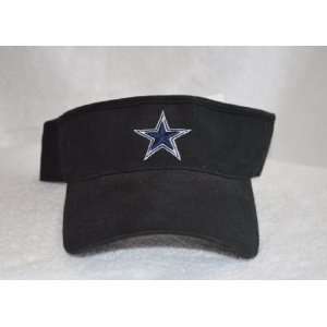  Dallas Cowboys Black Visor Hat   NFL Golf Cap Sports 
