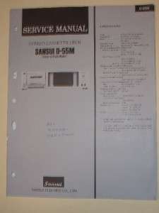 Sansui Service Manual~D 55M Cassette Deck~Original  