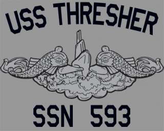 US Navy USS Thresher SSN 593 Submarine T Shirt  