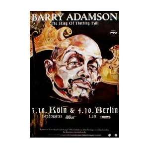  BARRY ADAMSON King of Nothing Hill Tour Music Poster