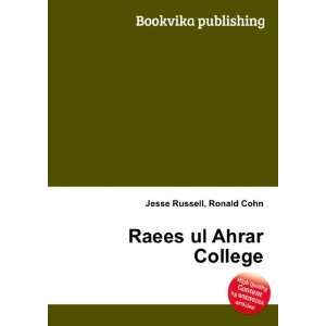  Raees ul Ahrar College Ronald Cohn Jesse Russell Books