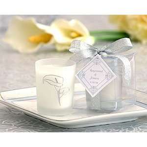  Scented Frosted Glass Votive  Calla Lily   Set of 50