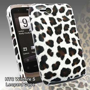   COVER FOR HTC WILDFIRE S LEOPARD PRINT DESIGN FITS HTC WILDFIRE  
