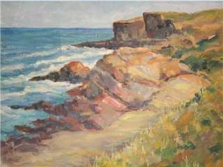 American Oil Painting Frederick Wilder   Coastline  