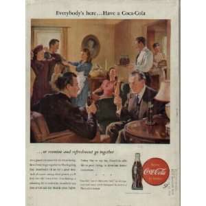   Coca Cola  or reunion and refreshment go together  1946 Coca